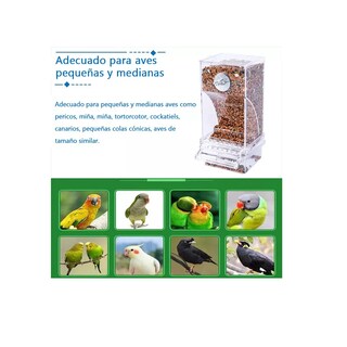 Foto 3 | Comedero Automático Para Jaulas De Pájaros Acrílica 600g Eo Safe Imports Esi-17253 Transparente