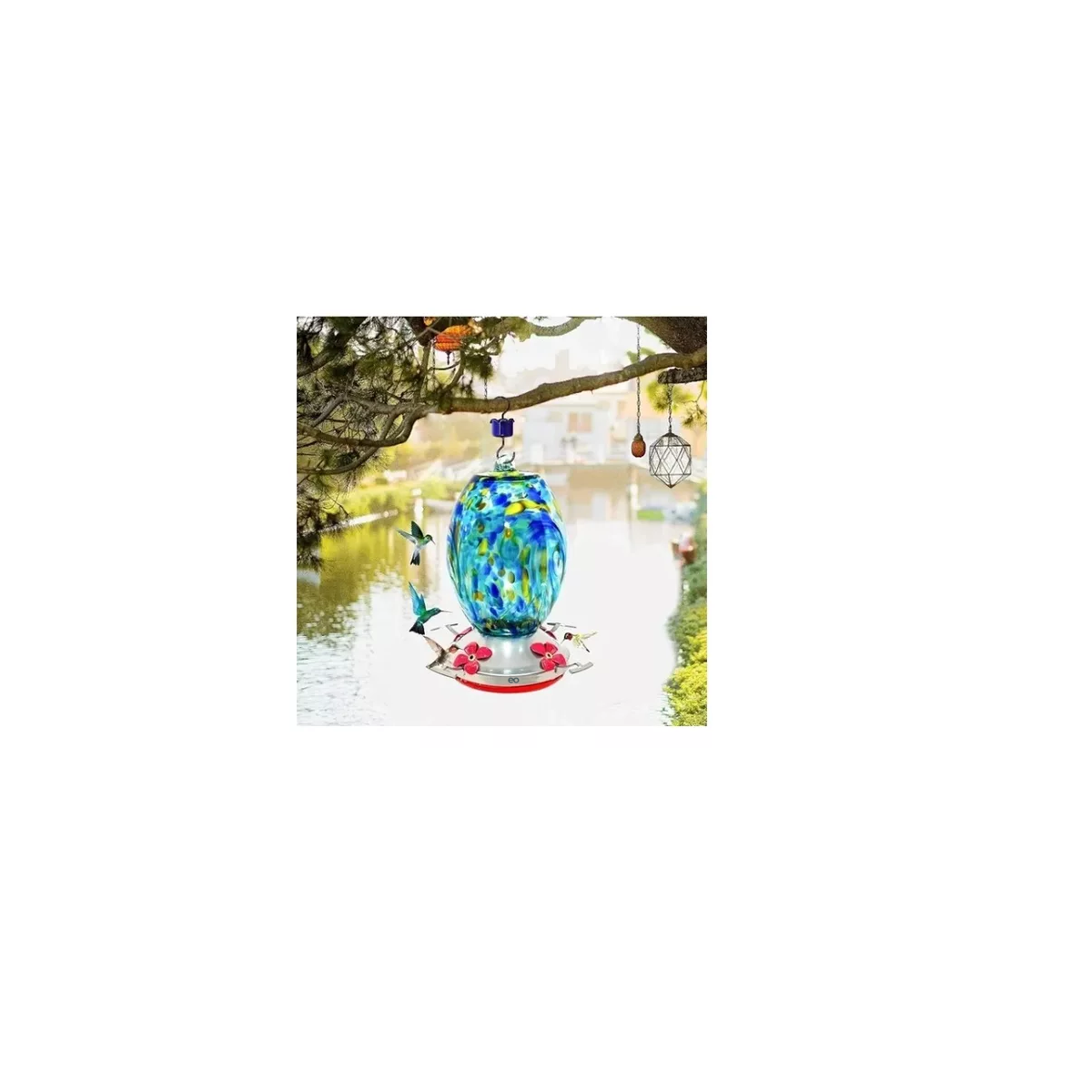 Foto 4 pulgar | Bebedero De Vidrio Soplado Para Canarios, Colibríes Eo Safe Imports Esi-14720-1 Multicolor