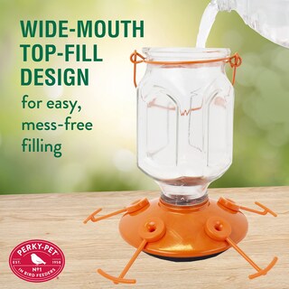Foto 3 | Vaso Oriole Feeder Perky-pet 9113-2 Con Relleno Superior, 650 Ml, Naranja - Venta Internacional.