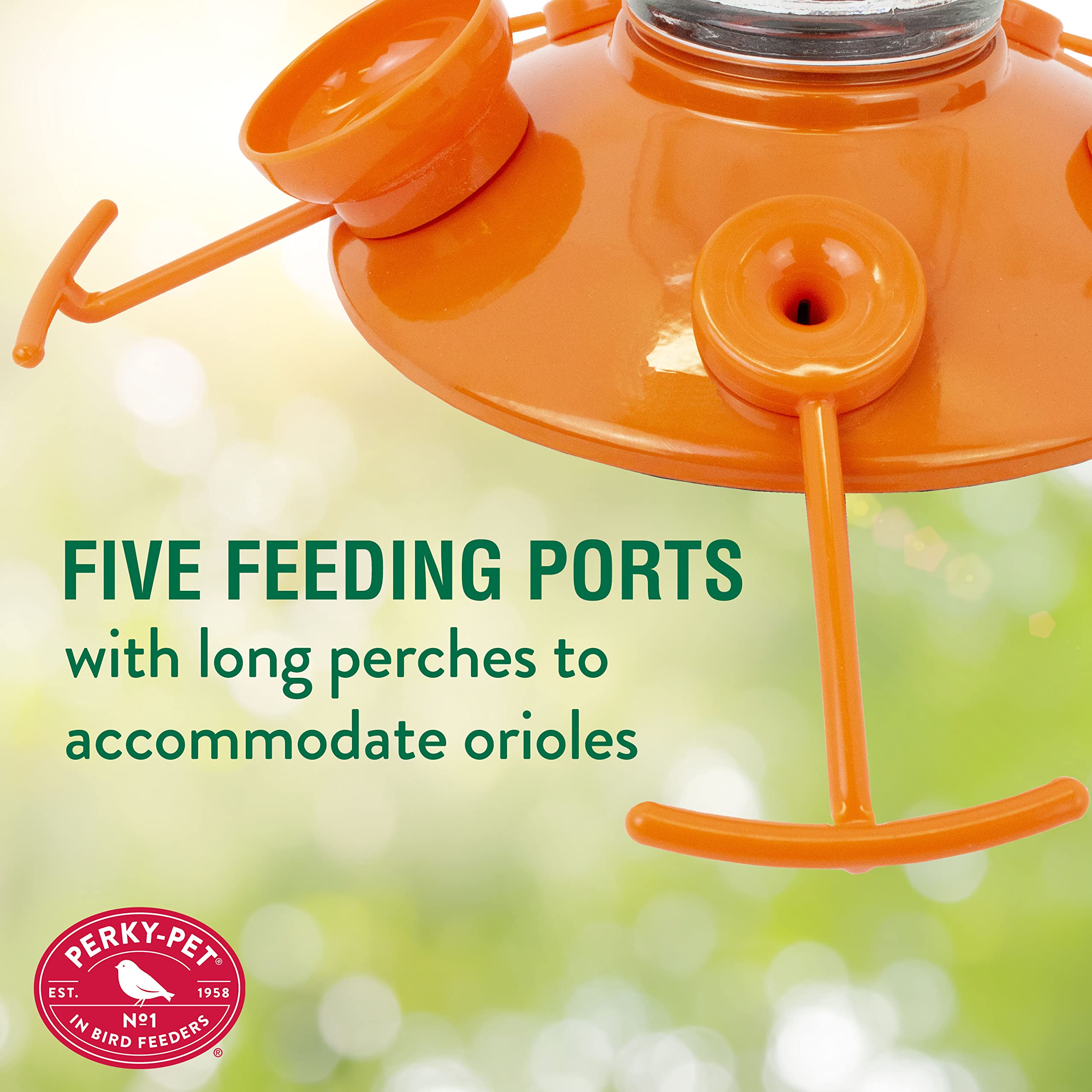 Foto 5 pulgar | Vaso Oriole Feeder Perky-pet 9113-2 Con Relleno Superior, 650 Ml, Naranja - Venta Internacional.