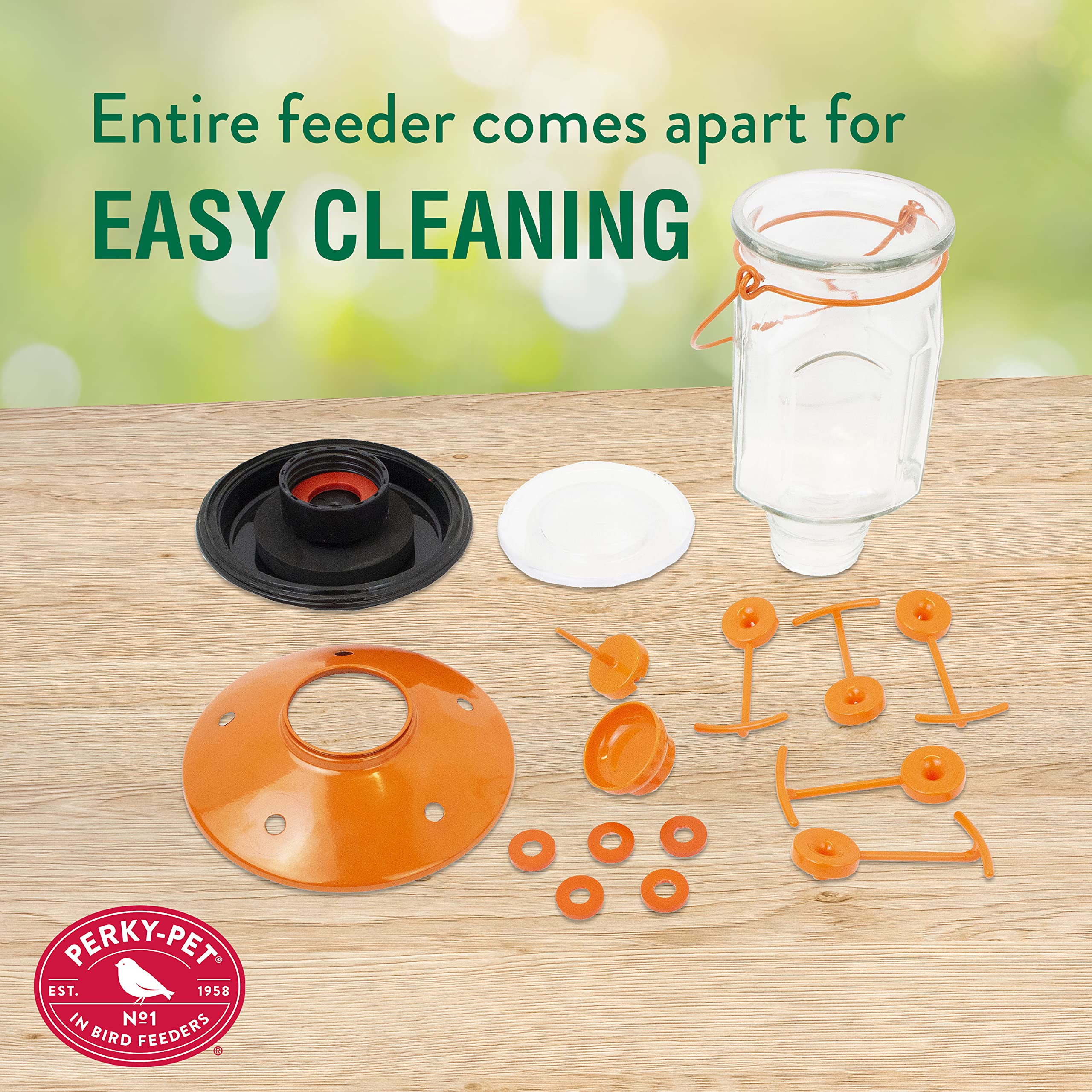 Foto 8 pulgar | Vaso Oriole Feeder Perky-pet 9113-2 Con Relleno Superior, 650 Ml, Naranja - Venta Internacional.