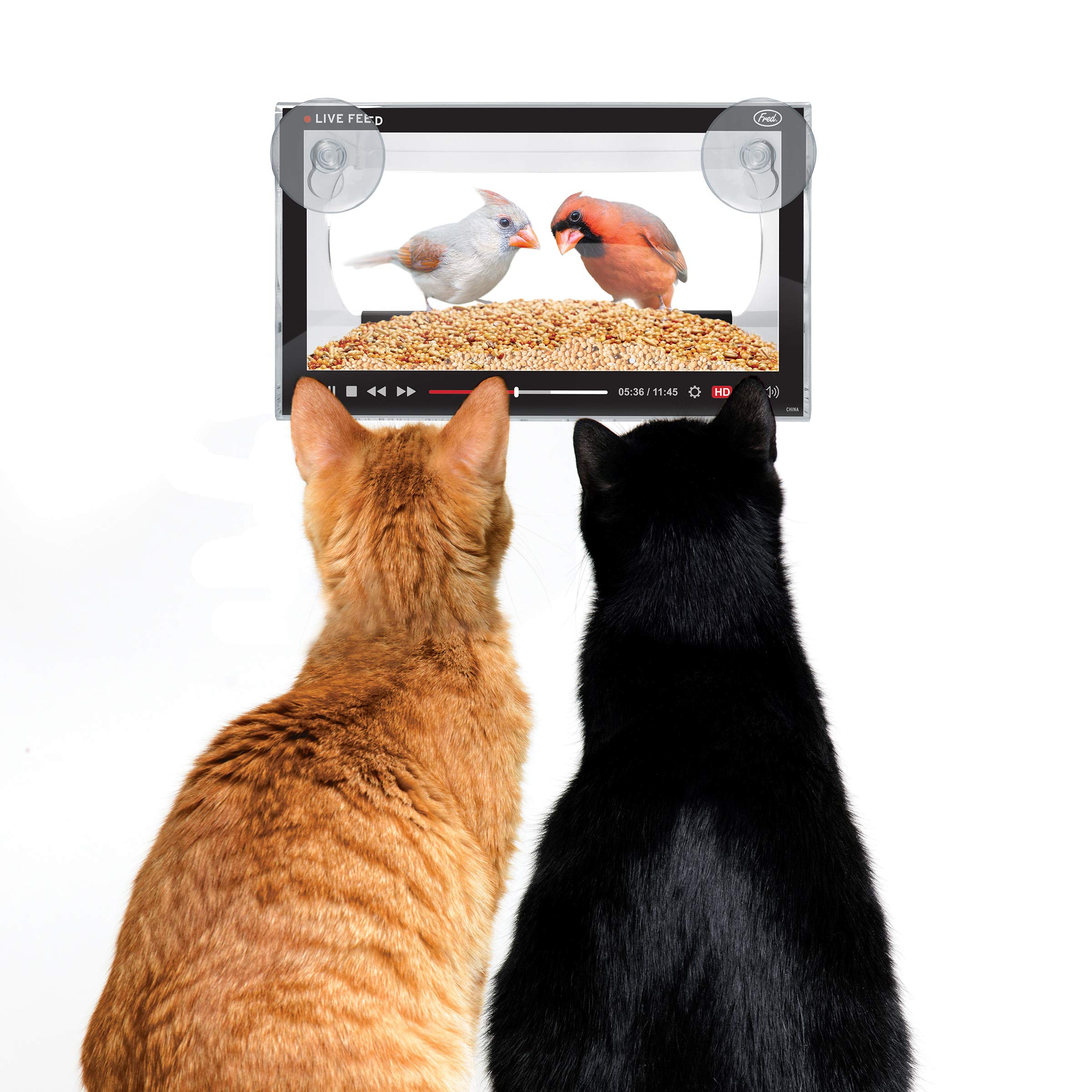 Foto 4 pulgar | Bird Feeder Genuine Fred Live Feed - Ventana Acrílica Transparente - Venta Internacional.