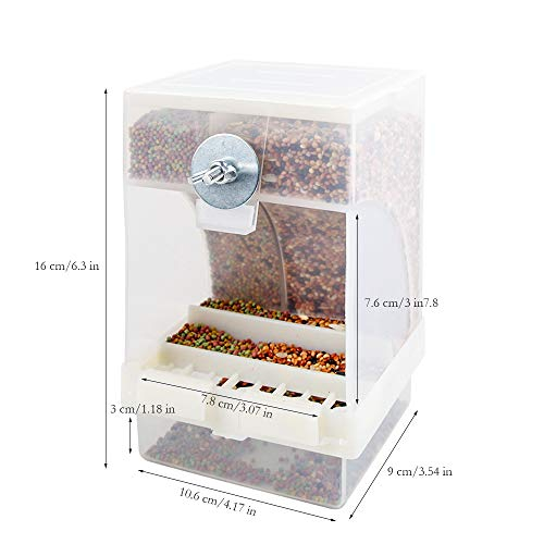 Foto 3 pulgar | Comedero Automático Para Pájaros Que No Ensucia, Para Pájaros Con Forma De Jaula - Venta Internacional.