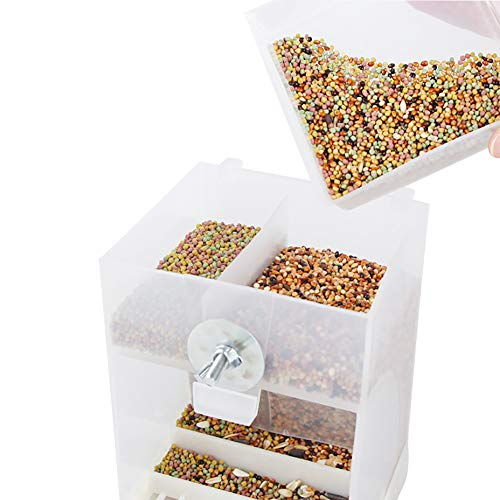 Foto 4 pulgar | Comedero Automático Para Pájaros Que No Ensucia, Para Pájaros Con Forma De Jaula - Venta Internacional.