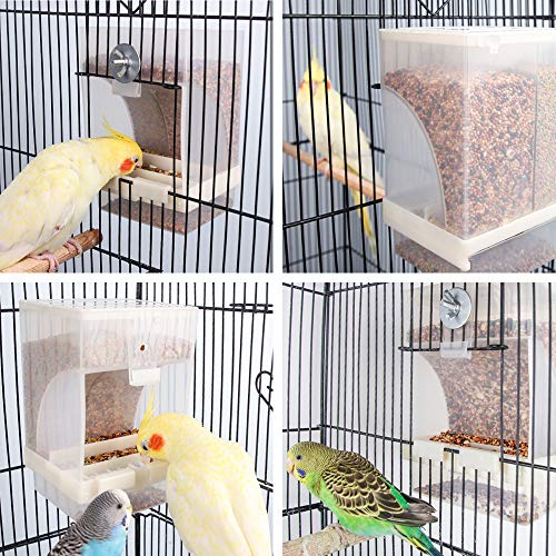 Foto 7 pulgar | Comedero Automático Para Pájaros Que No Ensucia, Para Pájaros Con Forma De Jaula - Venta Internacional.