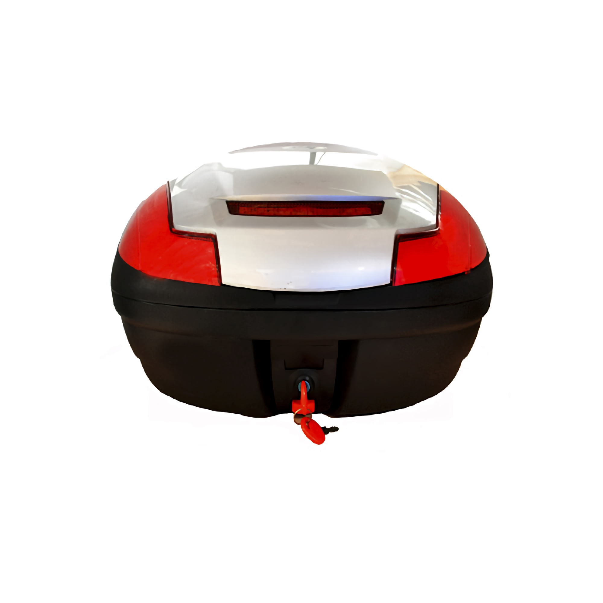 Foto 2 pulgar | Caja Porta Equipaje para Moto Kinlley 43l color Plateado Base Metálica con Led