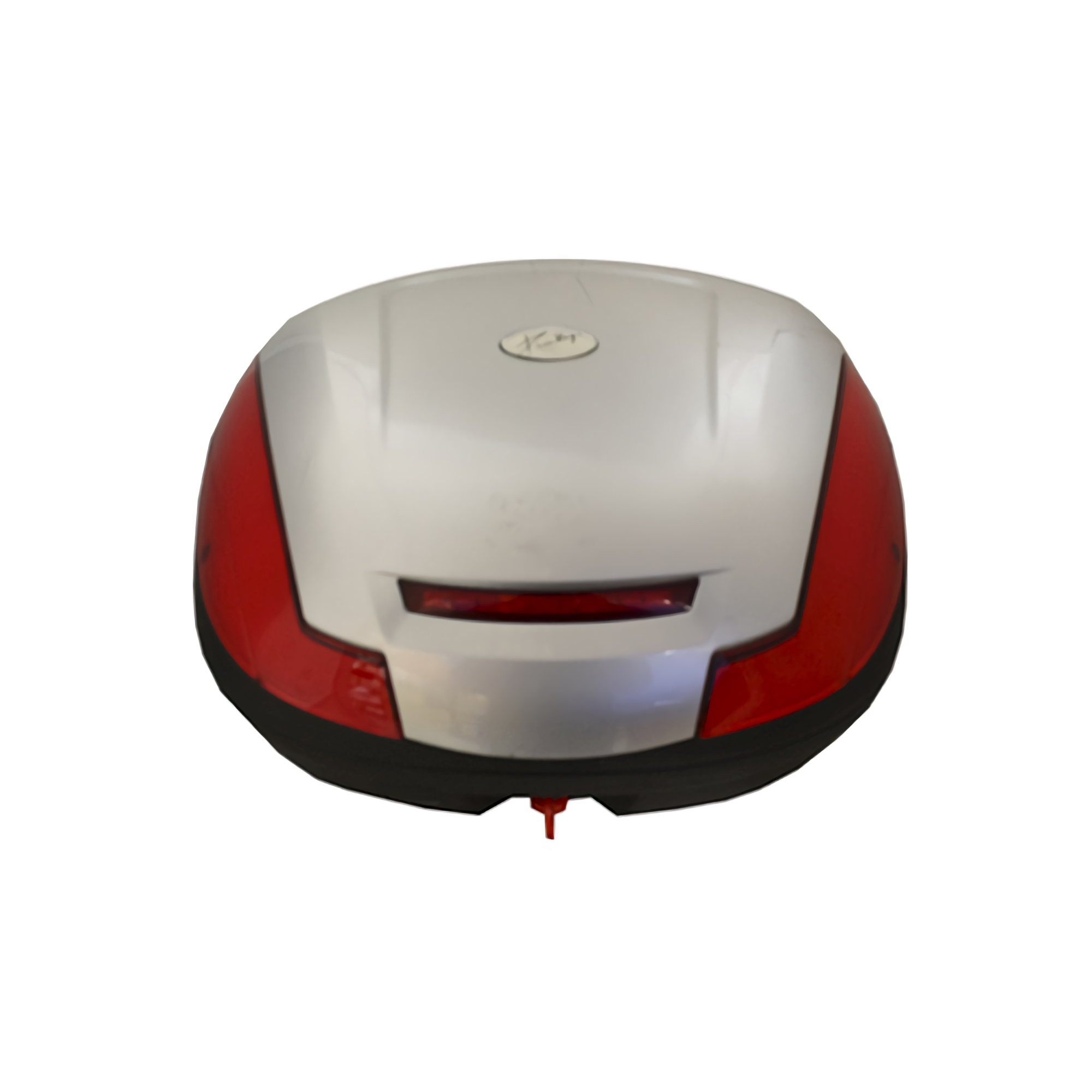 Foto 4 pulgar | Caja Porta Equipaje para Moto Kinlley 43l color Plateado Base Metálica con Led