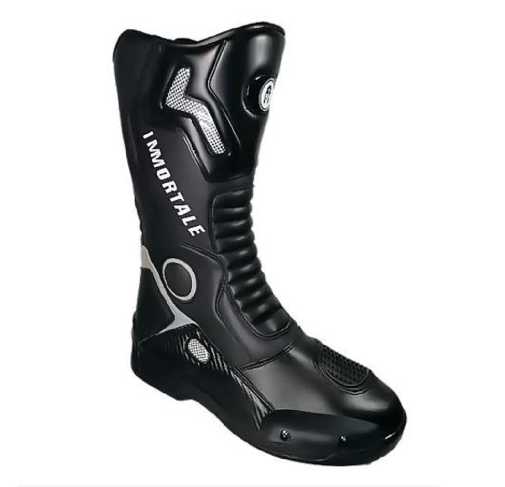 Botas para Moto Immortale Ballistic Negras Protección Reflejantes