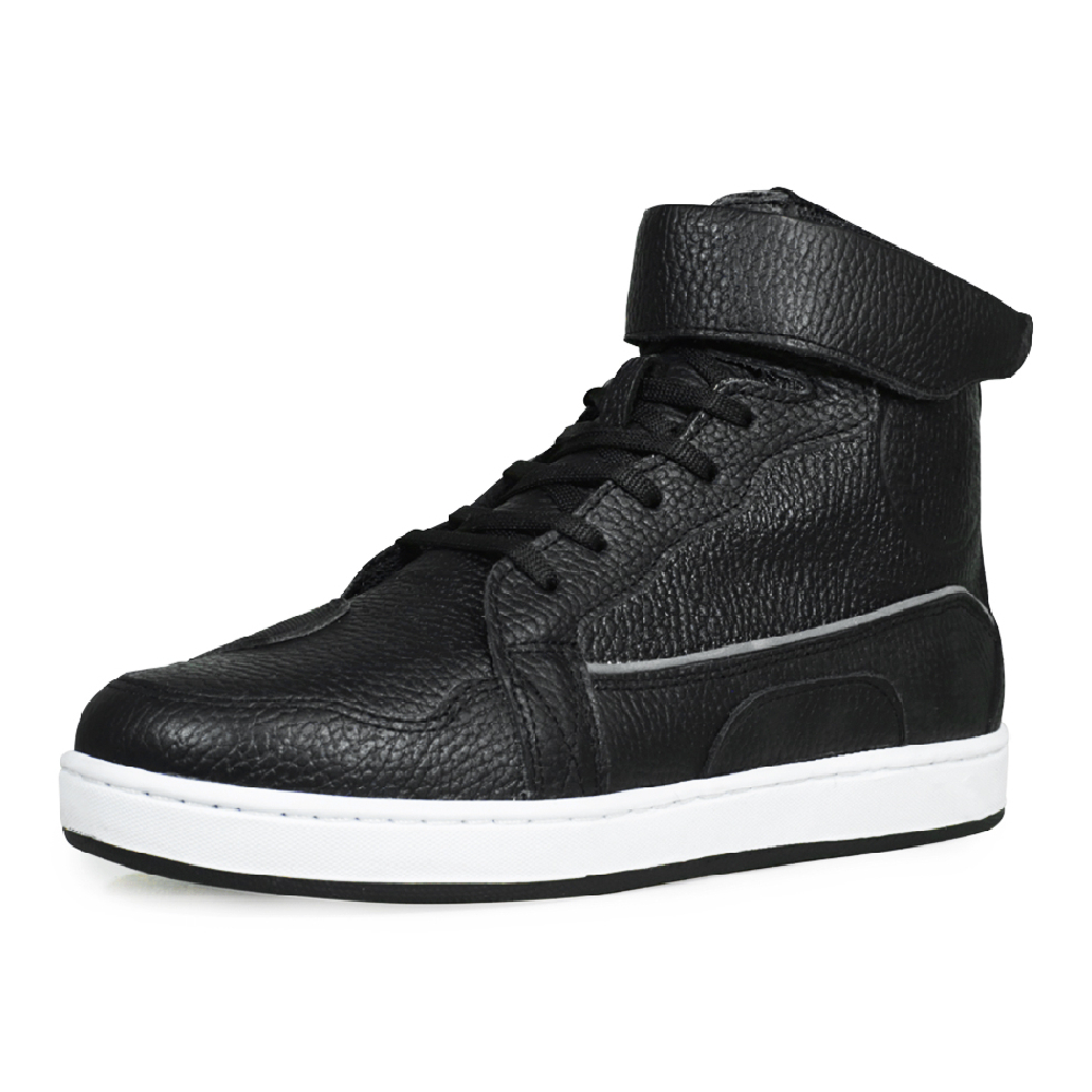 Tenis Atacama Travis Protección Biker Calzado Bota Negra para Moto de Piel