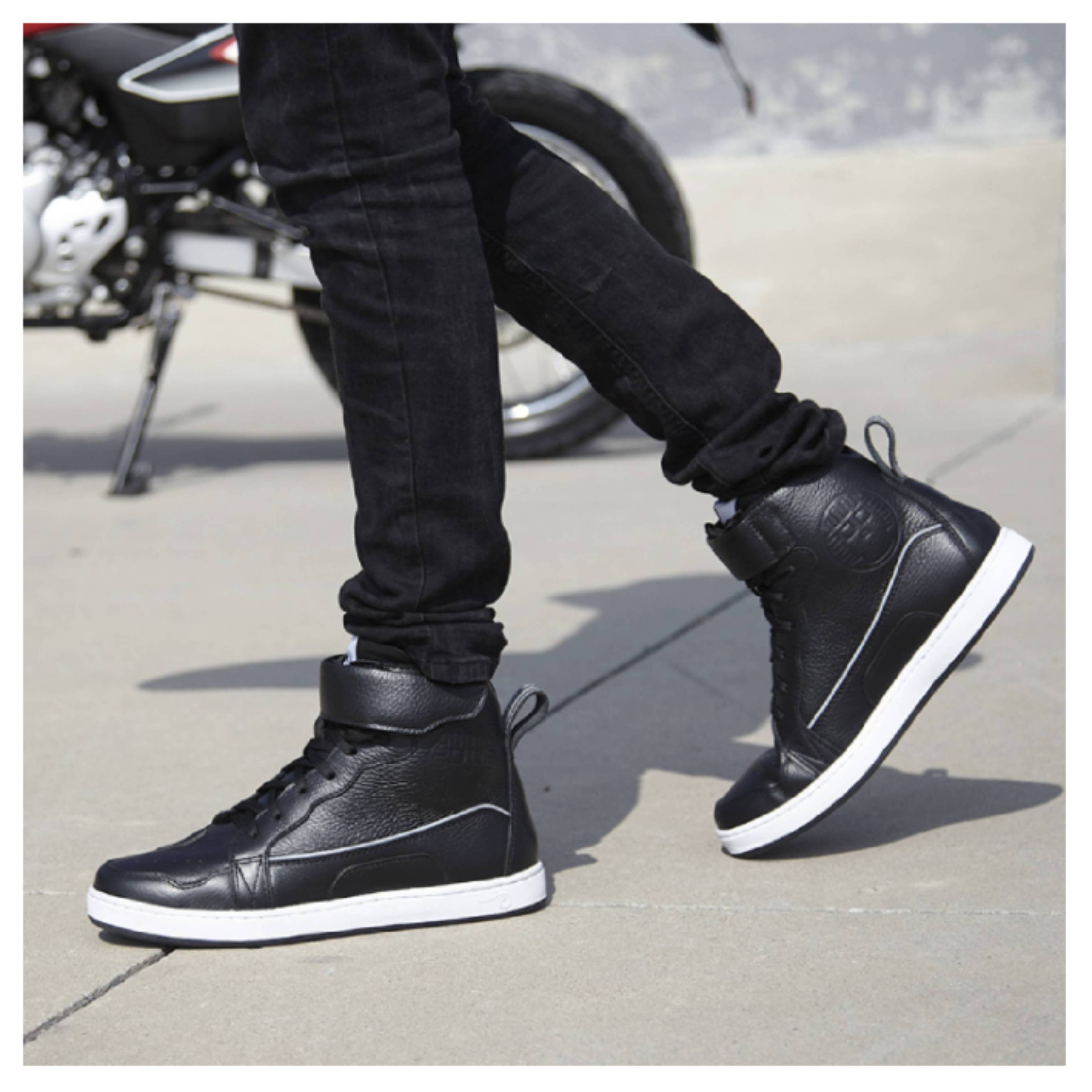 Foto 6 pulgar | Tenis Atacama Travis Protección Biker Calzado Bota Negra para Moto de Piel