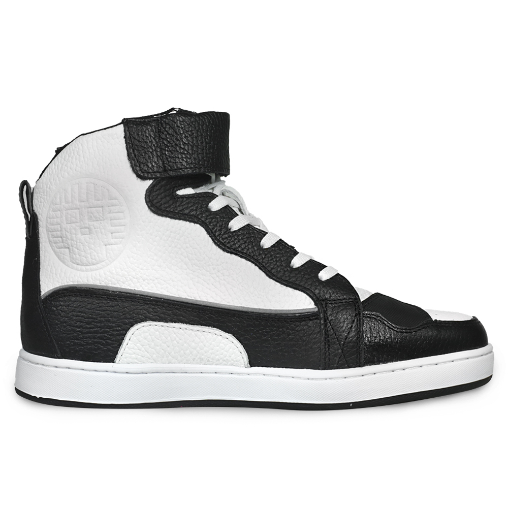 Foto 3 pulgar | Tenis Atacama Ricky Blanco Protección Biker Calzado Bota para Moto de Piel