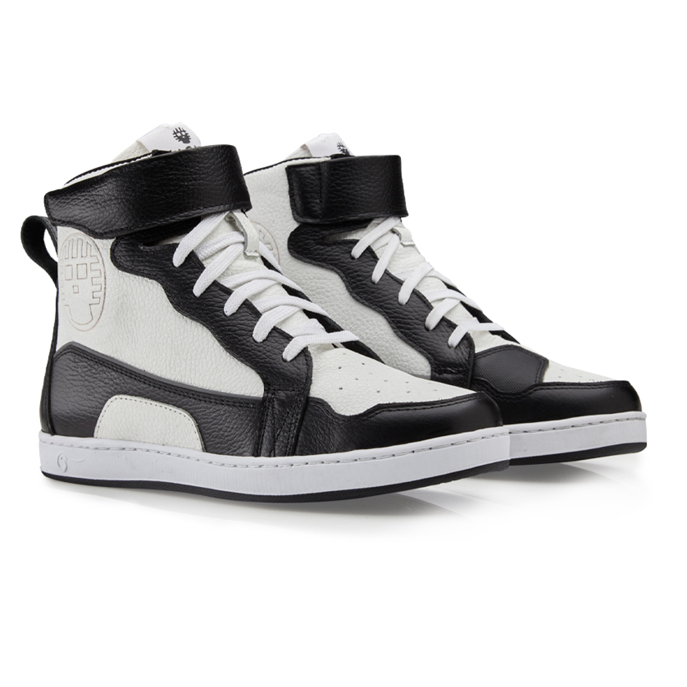 Foto 4 pulgar | Tenis Atacama Ricky Blanco Protección Biker Calzado Bota para Moto de Piel
