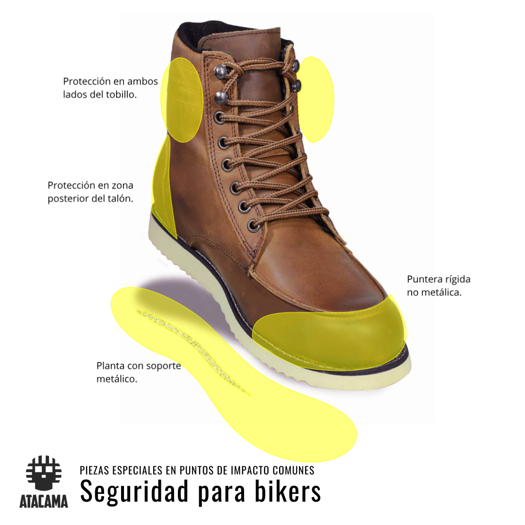Foto 9 pulgar | Bota Atacama Cairoli Olivo Protección  Biker Calzado para Moto de Piel
