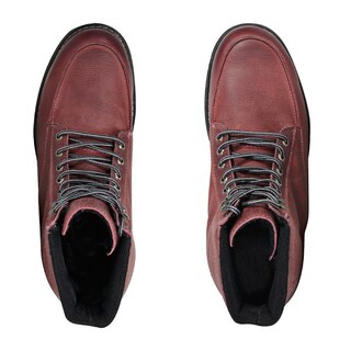 Foto 4 | Bota Atacama Block Guinda Protección Biker Calzado para Moto de Piel