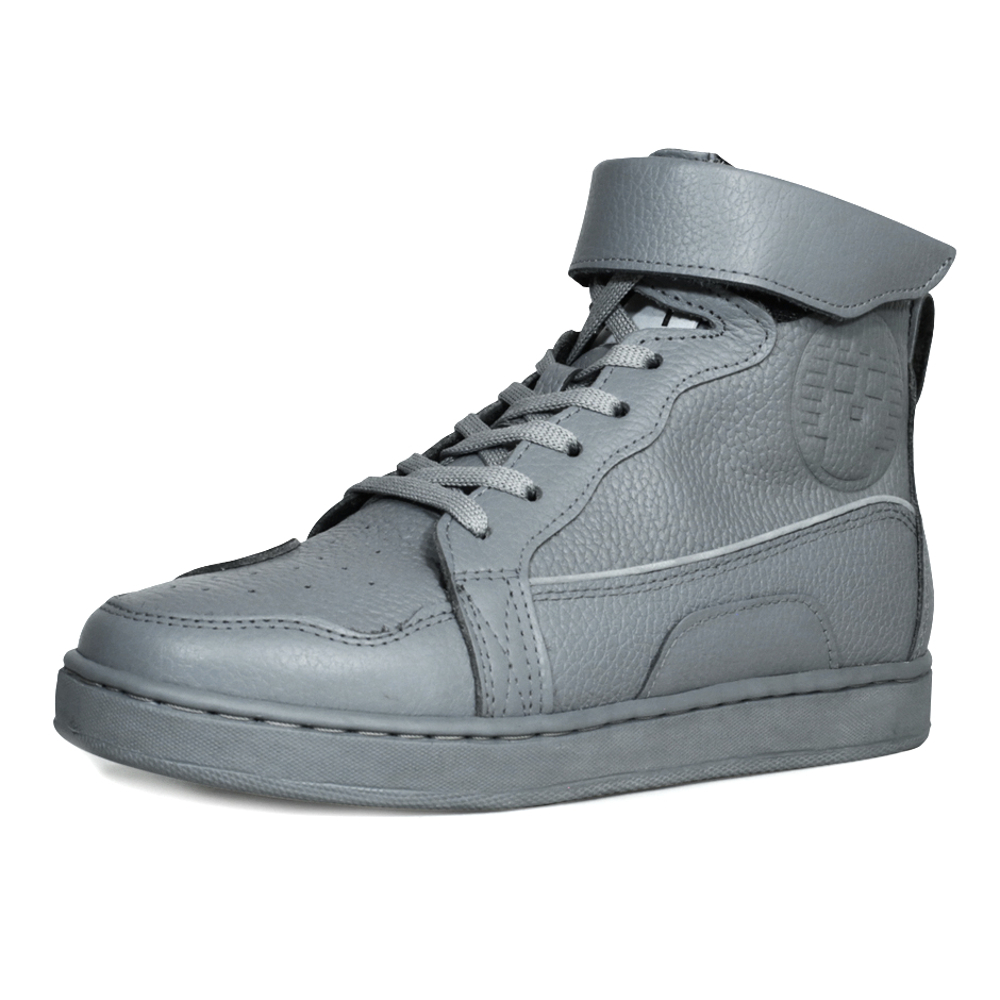 Tenis Atacama Jeff Gris Protección Biker Calzado Bota Para Moto De Piel