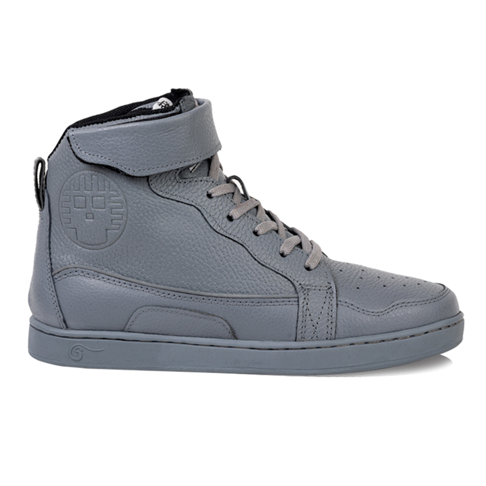 Foto 2 | Tenis Atacama Jeff Gris Protección Biker Calzado Bota Para Moto De Piel
