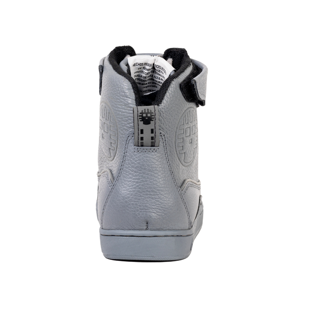 Foto 5 | Tenis Atacama Jeff Gris Protección Biker Calzado Bota Para Moto De Piel