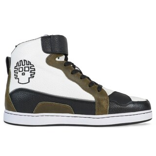 Foto 2 | Tenis Atacama James Blanco Protección Biker Calzado Bota Para Moto De Piel