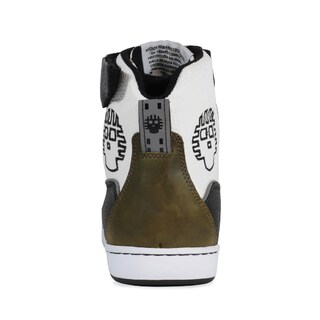 Foto 4 | Tenis Atacama James Blanco Protección Biker Calzado Bota Para Moto De Piel