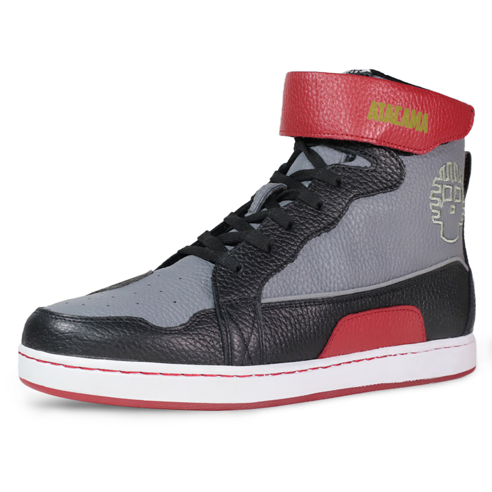 Tenis Atacama Reed Gris Protección Biker Calzado Bota Para Moto De Piel