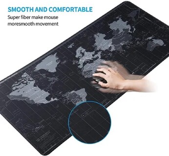 Foto 3 | Mouse Pad Gamer Mapa Ele-gate Sm03 color Negro