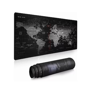Foto 2 | Mouse Pad Gamer Lab.G Mapa Mundi Negro 80x30 cm
