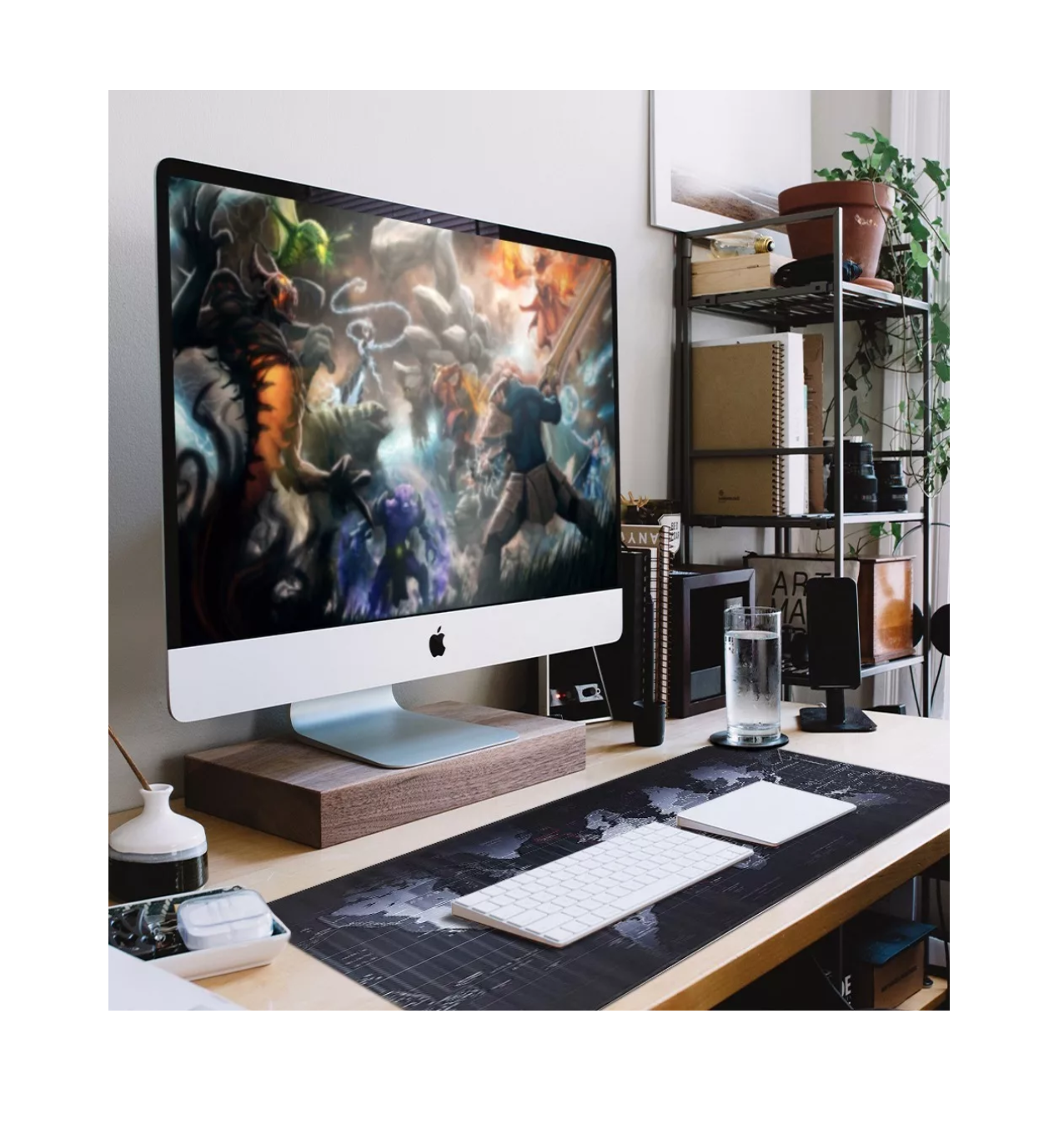 Foto 4 pulgar | Mouse Pad Gamer Belug Antideslizante Negro 80 x 30cm