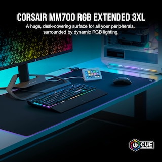 Foto 2 | Alfombrilla De Ratón/escritorio De Tela Corsair Mm700 Rgb Ex - Venta Internacional.