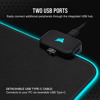 Foto 5 | Alfombrilla De Ratón/escritorio De Tela Corsair Mm700 Rgb Ex - Venta Internacional.