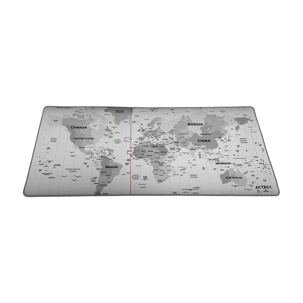 Foto 3 | Mousepad Acteck Vibe Flow World Mt494w Tela + Goma 80x35cm Diseño Mundo Advanced Gris Ac-941044 Sin Garantia