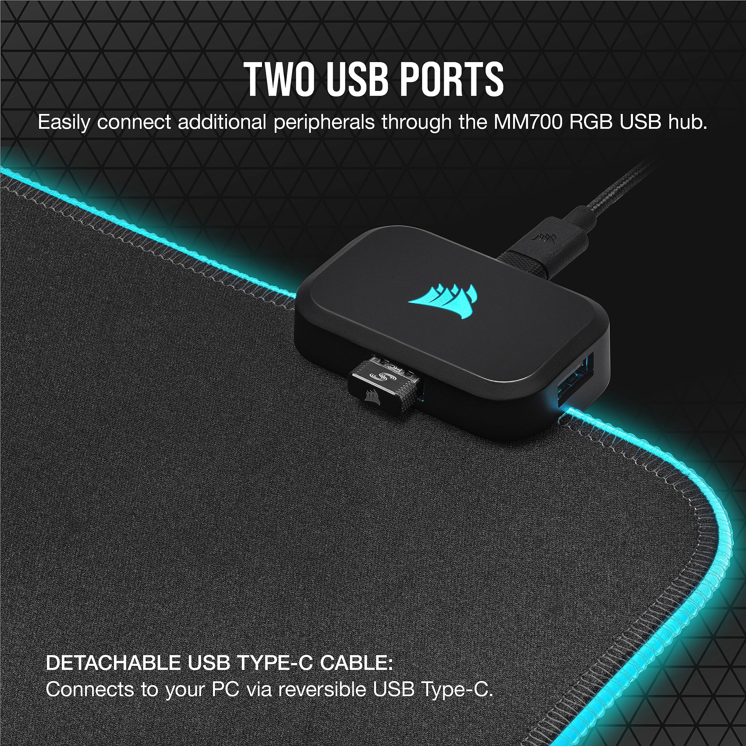Foto 8 pulgar | Alfombrilla de Mouse Corsair Mm700 Rgb Extendida 36,6 X 15,8 Cm Negra - Venta Internacional