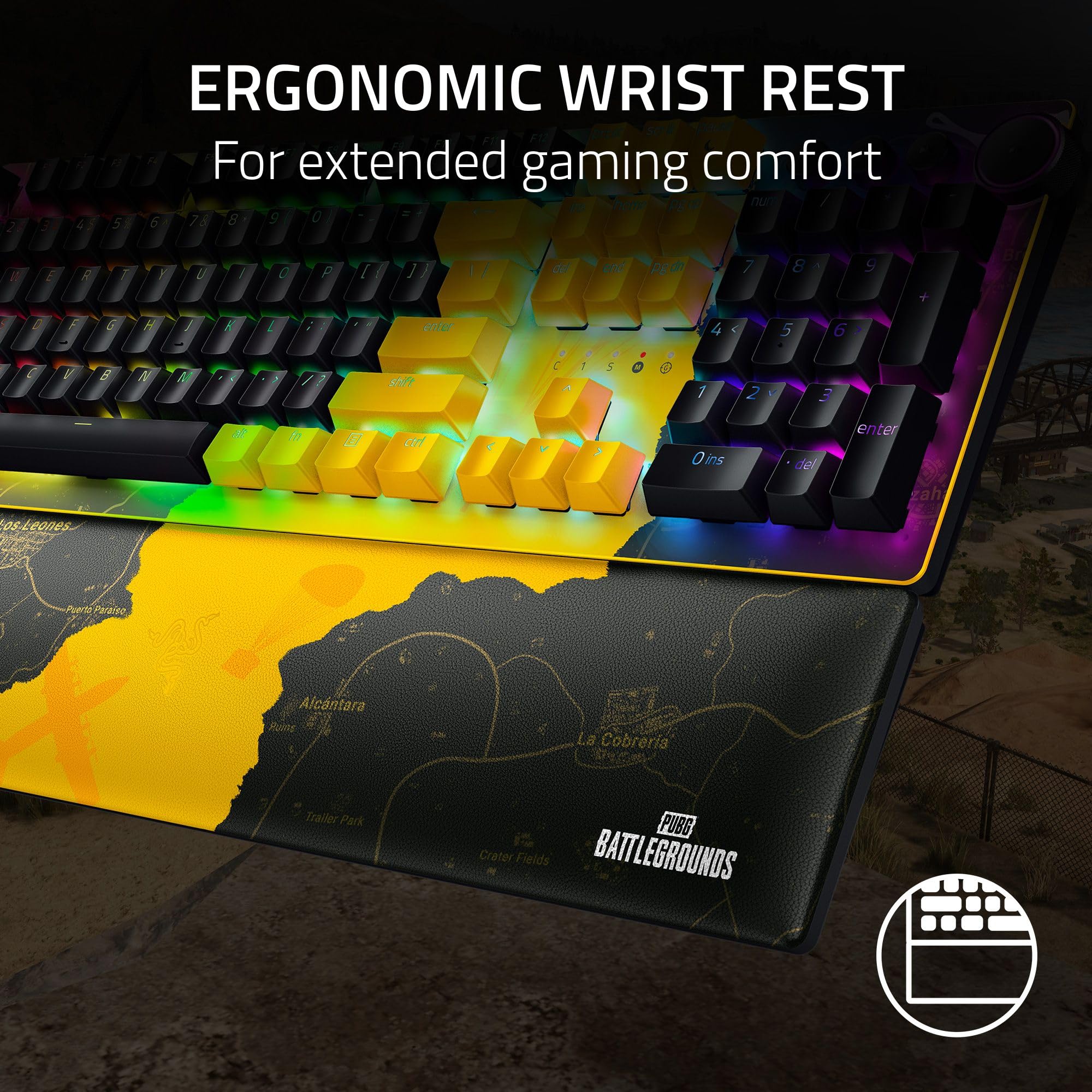 Foto 7 pulgar | Teclado Para Juegos Razer Huntsman V2 Optical Pubg Edition - Venta Internacional.