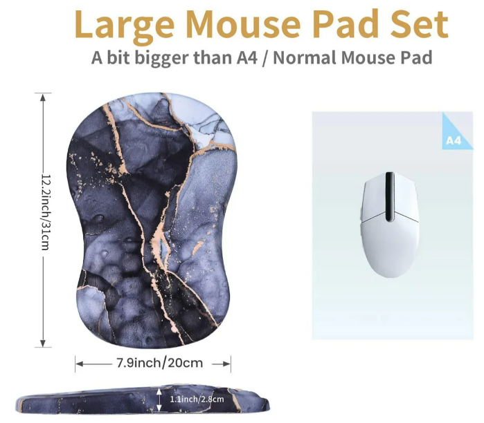 Foto 4 pulgar | Xtellar Alfombrilla De Ratón Ergonómica Con Masaje - Innovador Reposa Muñecas Antideslizante