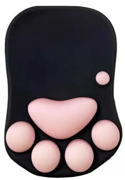Alfombrilla De Ratón Xtellar Antideslizante Y Ergonómica Con Diseño 3d De Huellas De Gato