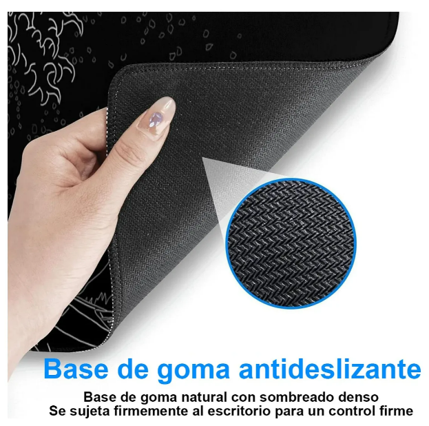 Foto 4 | Pack De 2 Alfombrillas Olas Xtellar Gamer Premium Para Ratón De 80x30cm