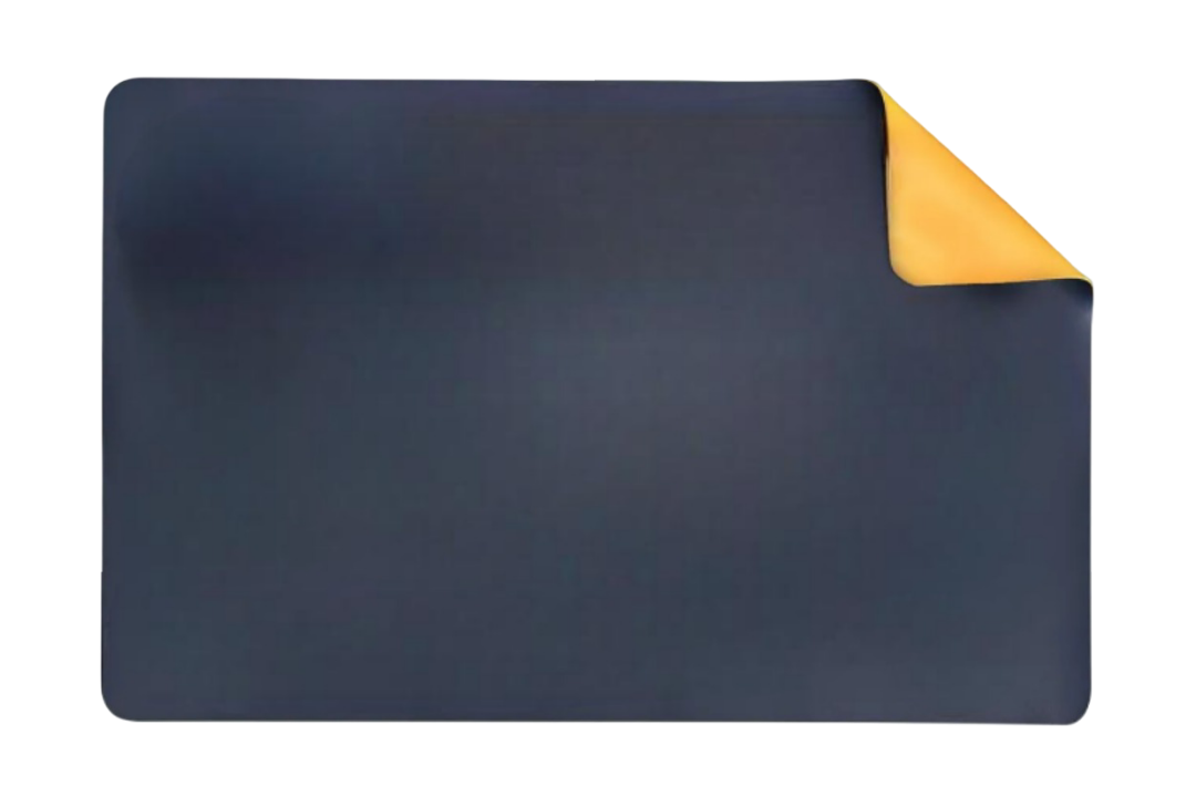 Alfombrilla Azul Marino-amarillo Extragrande De Doble Cara Xtellar Para Gamers Y Profesionales