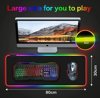 Foto 3 | Xtellar Alfombrilla Led Rgb Premium Con Base Antideslizante Para Gaming - Experiencia Gamer Potenciada