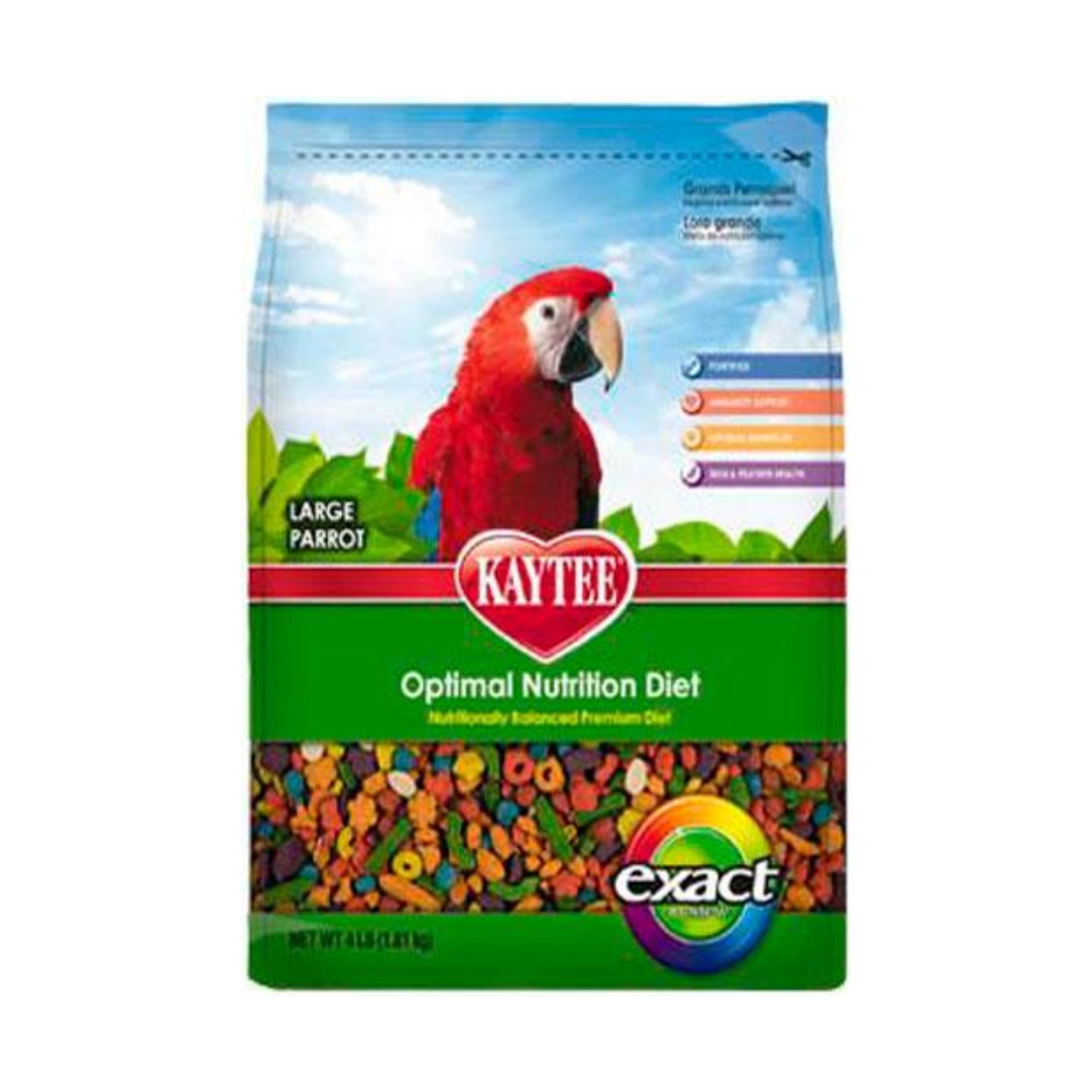 Foto 2 pulgar | Alimento Exact Rainbow Guacamaya/ Cacatua Kaytee 1.13 kg