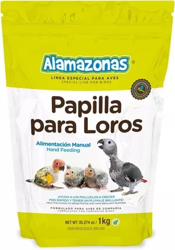Papilla para Loros Alamazonas 1 KG 100% Mexicano $449