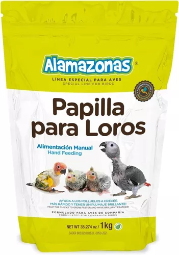 Foto 2 pulgar | Papilla para Loros Alamazonas 1 KG 100% Mexicano