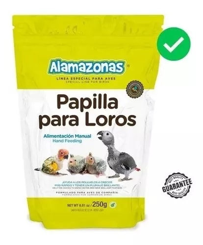 Papilla Para Loros Alamazonas 250g 100% Mexicano $299