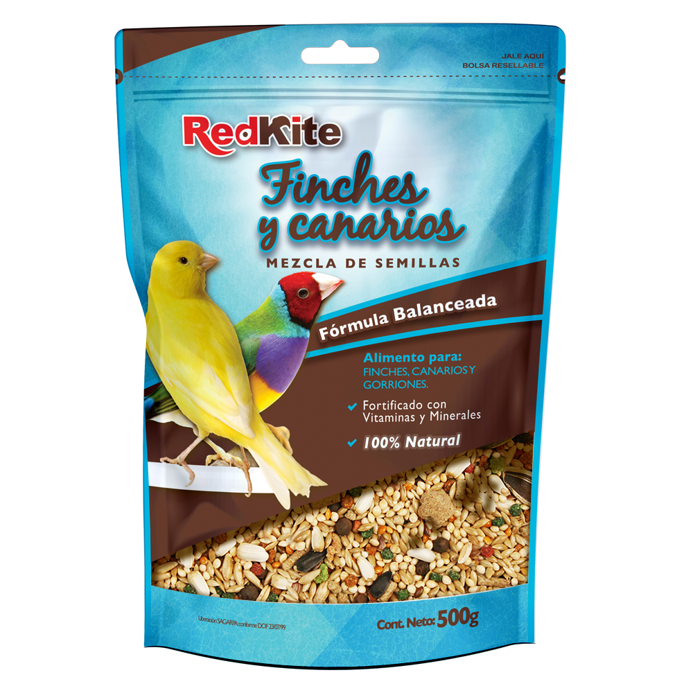 Foto 2 pulgar | Alimento Mezcla de Semillas Redkite para Canarios y Finches con 500 Gramos