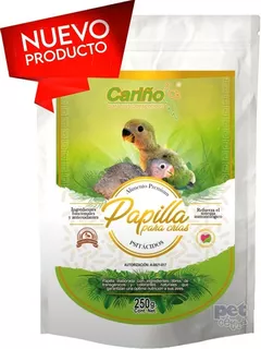 Foto 2 pulgar | Papilla Premium Cariño para Aves Polluelos Psitácidos 250 GR