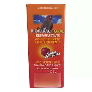 Foto 1 | Suspensión Oral Bioparacit 20 ML Marvell para Aves Ornato Sabor Manzana