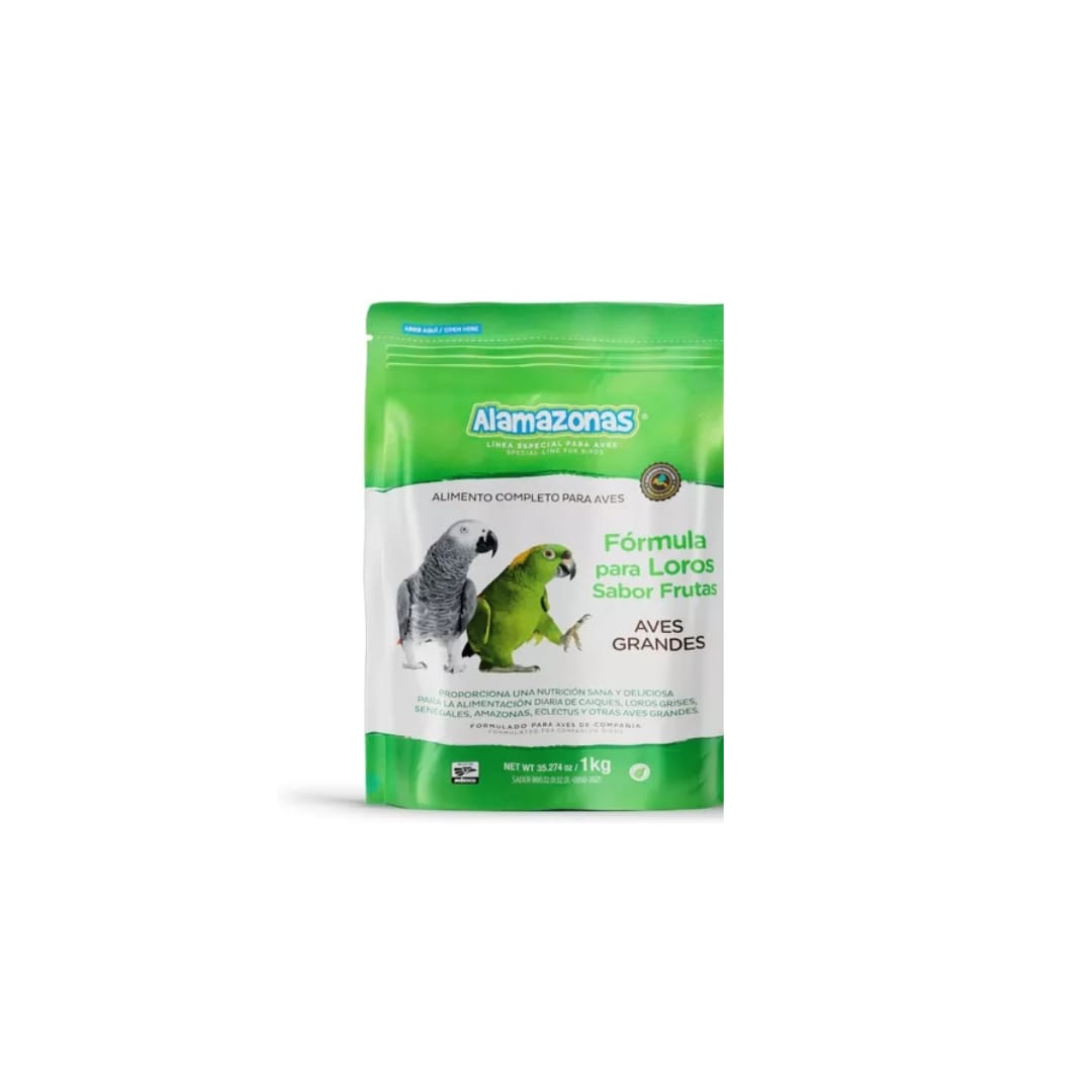 Alimento para Cotorros Sabor Frutas Croquetas 1kg Alamazonas $279