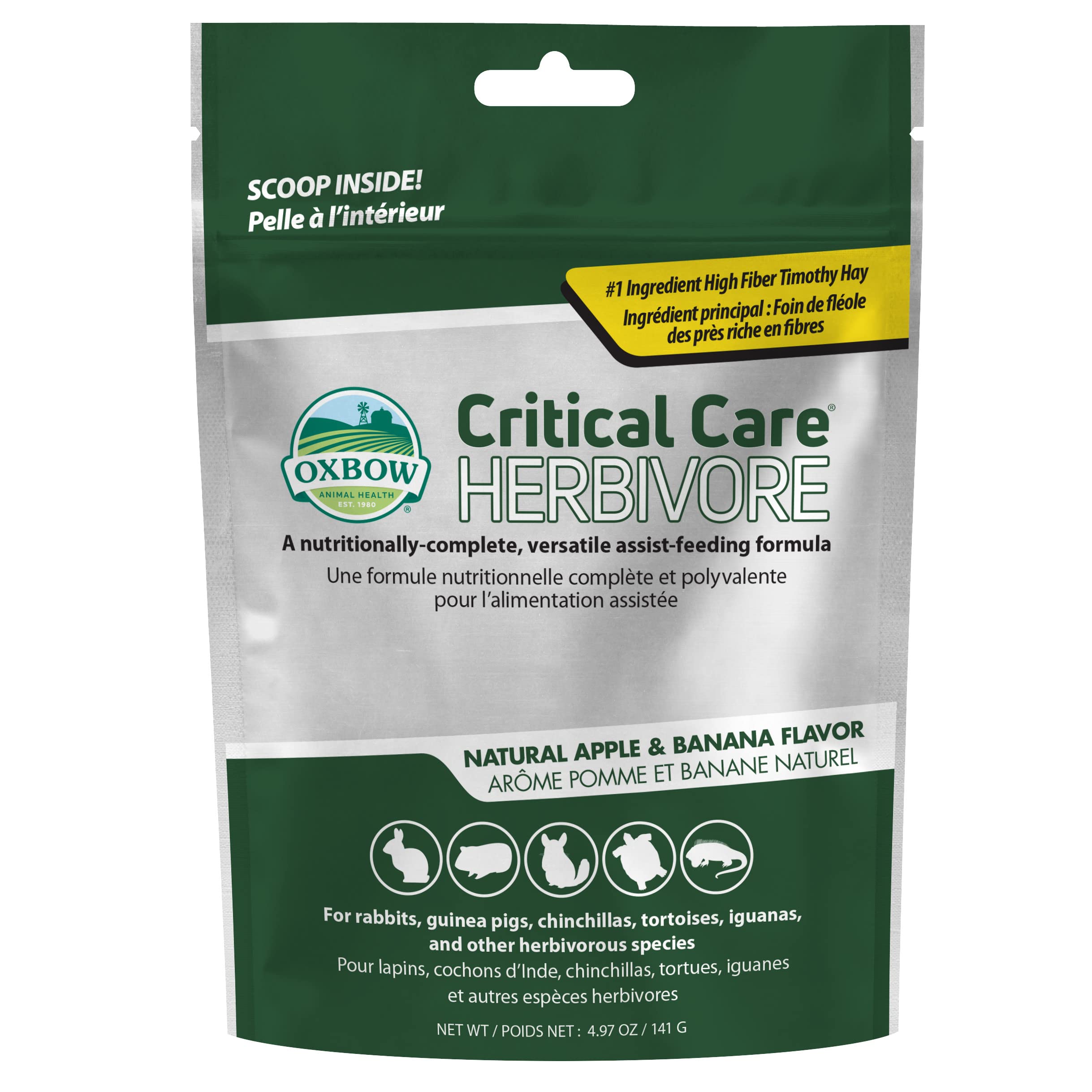 Foto 1 | Fórmula Auxiliar De Alimentación Oxbow Critical Care Herbívore 141 G - Venta Internacional.
