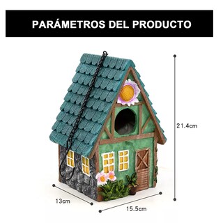 Foto 2 | Casa De Pájaros Y Colibríes Para Colgar En Exterior Eo Safe Imports Esi-17625 Multicolor