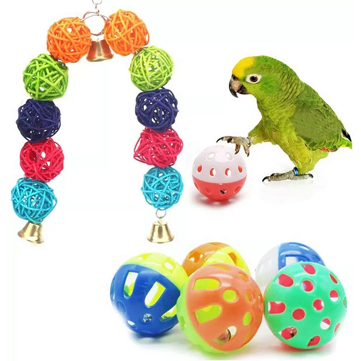 Foto 4 pulgar | Kit de Juguete para Aves 13 Piezas Eo Safe Imports Esi-9746 Multicolor