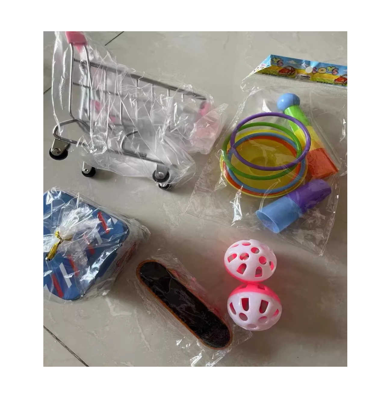 Foto 5 pulgar | Juguetes de Entrenamiento para Aves Belug Multicolor 7 Piezas