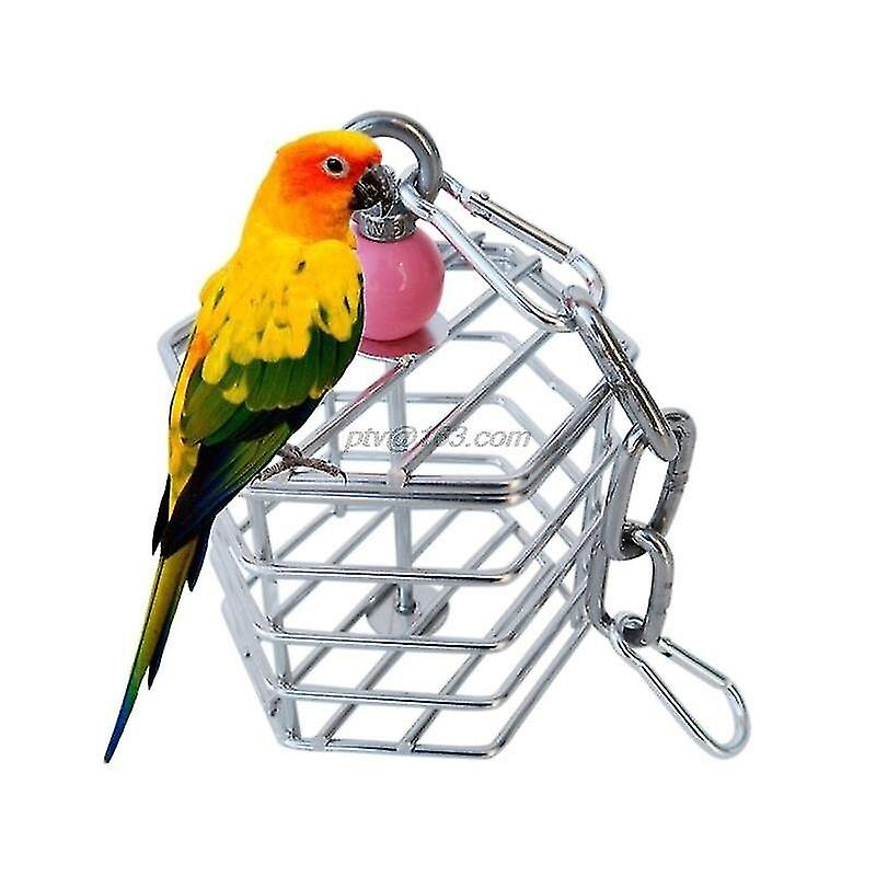 Foto 3 pulgar | Juguete Para Pájaros Huoguo, De Acero Inoxidable, Para Loros - Venta Internacional.